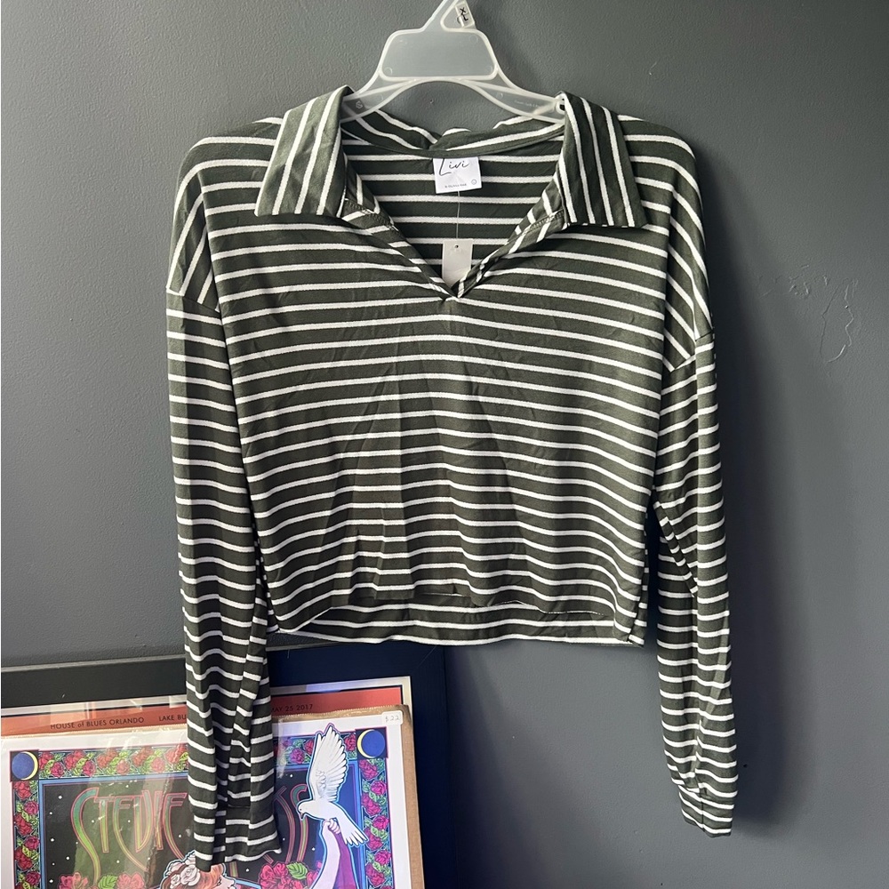 Striped crop top